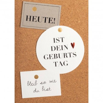 Geburtstag Heute ist dein Geburtstag Korkkarte Räder Design