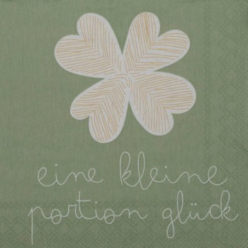 Eine kleine Portion Glück Cocktail Serviette von Räder Design