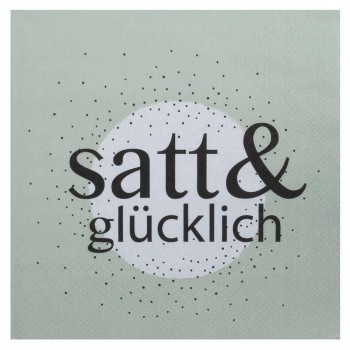 satt & glücklich Lunch Serviette von Räder Design