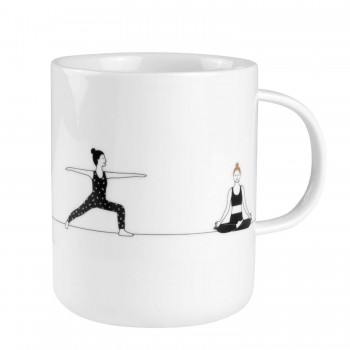 GeschenkTasse Yoga 8x10cm Räder Design