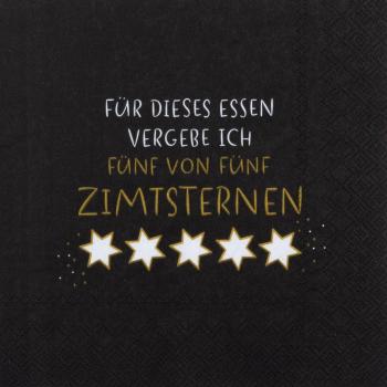 Zimtsterne Lunch Serviette 33x33cm Räder Design