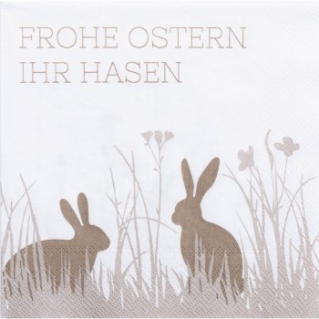 Oster Serviette Frohe Ostern ihr Hasen Cocktail Serviette von Räder