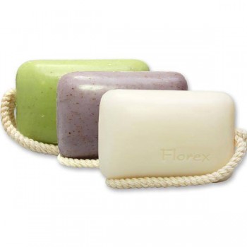 Kordelseifen Lavendel, Eisenkraut und Classic im Set je 150g
