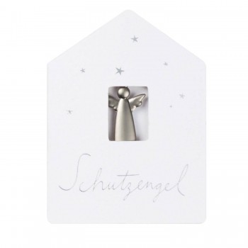 Schutzengel silber Ich pass auf dich auf 1,5x10cm Herzstücke Räder Design