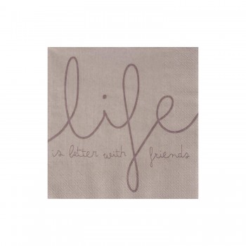 Life is better with friends Lunch Serviette von Räder Design