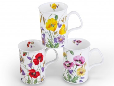English Meadow 3er Set Becher Lancaster von Roy Kirkham 320ml