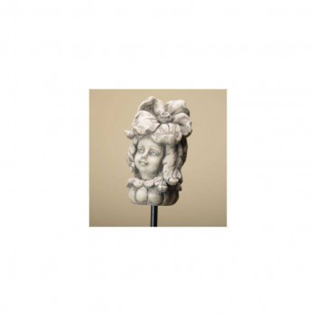 Blumenkind klein Mohn Resin betonfarben - Original von Zauberblume