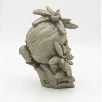 Blumenkind klein Edelweiß Resin betonfarben Zauberblume