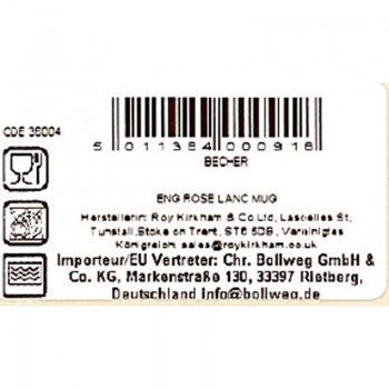 Becher Lancaster hell English Rose Roy Kirkham 320ml