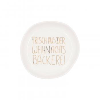 Schälchen Weihnachtsbäckerei 10,5x2cm Räder Design