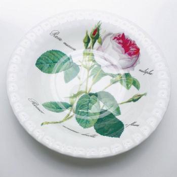 Roy Kirkham Porzellan Fruchtschale / Salatschüssel Redoute Rose Durchmesser 25,5cm