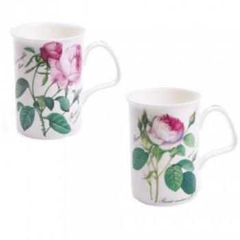 2  Becher Lancaster sortiert Redoute Rose je 320ml von Roy Kirkham
