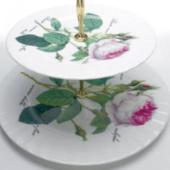 Preview: Wunderschöne Etagere mit zwei Ebenen aus der Serie Redoute Rose von Roy Kirkham