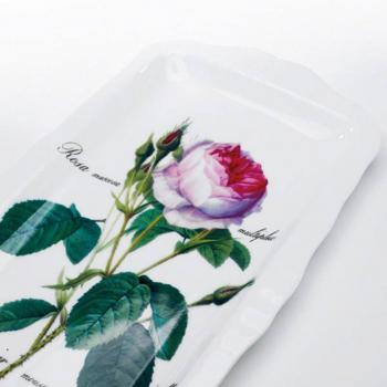 Preview: Sandwichplatte oder Kuchenplatte 31cm mit der Redoute Rose von Roy Kirkham