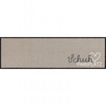 Schuhparkplatz pur taupe 30x100cm Fußmatte Salonloewe
