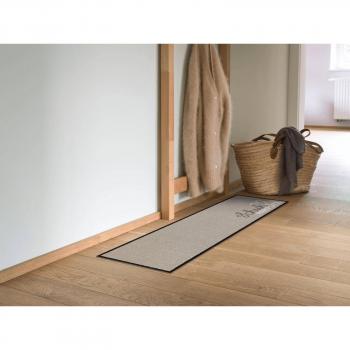 Preview: Schuhparkplatz pur taupe 30x100cm Fußmatte Salonloewe