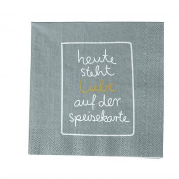 Heute steht Liebe... Lunch Serviette von Räder Design