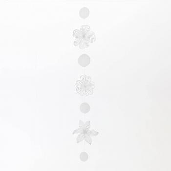 Silhouetten Blütenkette Girlande 116cm Räder Design
