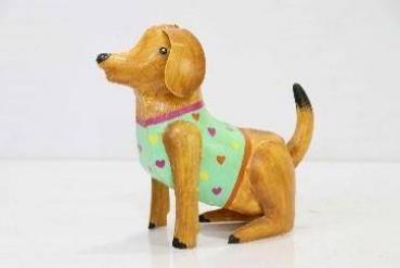 Preview: Hunde 3er Set sitzend mittel 22x9x19 cm von Exner