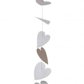 Preview: Tanzende Herzen weiß 140cm Zuhause von Räder Design