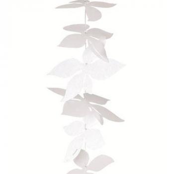 Preview: White Blossom Fenster Raumdeko Girlande 86 cm kurz Räder Design