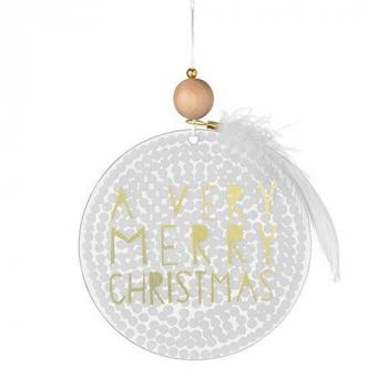 Fensterbild A verry merry klein Weihnachtszauber von Räder