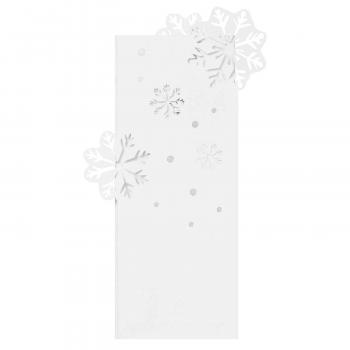 Weihnachtskarte Schneeflocken Pure White von Räder Design