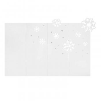 Preview: Weihnachtskarte Schneeflocken Pure White von Räder Design