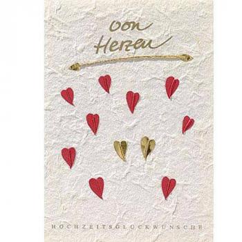 Räder Designe Traumhochzeitskarte von Herzen -
