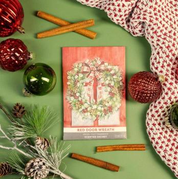 Preview: Red Door Wreath Duftsachet weihnachtlicher Duft groß von Fresh Scents