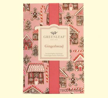 Gingerbread -  Lebkuchen Duft Duftsachet Large von Greenleaf – langanhaltender Raumduft für Zuhause & unterwegs