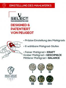 Preview: Maestro Pfeffermühle graphit 10cm von Peugeot