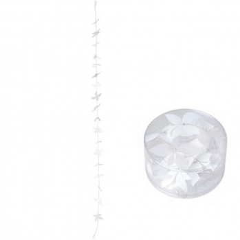 White Blossom Fenster Raumdeko Girlande 130cm lang