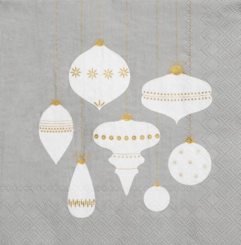 Weihnachtskugeln Serviette 33x33 von Räder