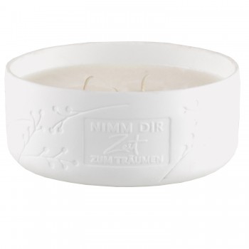 Duftkerze in Porzellanschale Nimm dir Zeit 13x6cm von Räder Design