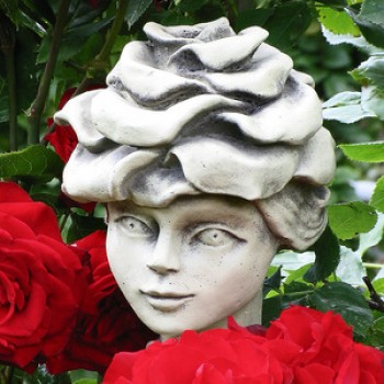 Blumenkind Edelrose Gartenfigur 17cm Zauberblume