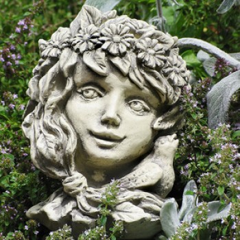 Blumenkind Frühling Gartenfigur 18cm Zauberblume