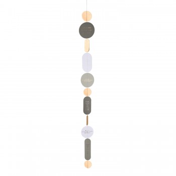 Poesiekette rund/oval/kreis 100cm Räder Design