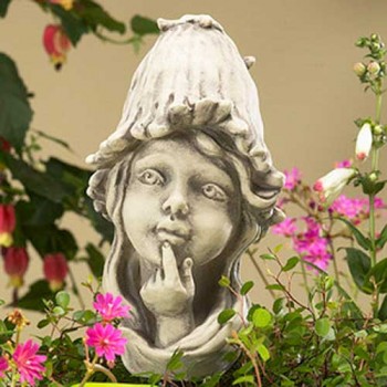 Blumenkind Troddelblume Gartenfigur 21cm von Zauberblume