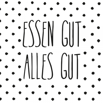 Essen gut alles gut Lunch Serviette von Räder Design