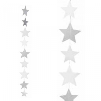 Sternenkette transparent blanko 100 cm X-mas Räder Design