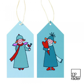 Himmlische Schwestern Geschenkanhänger BLAU von Räder