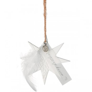 Stern Porzellan Make a wish 9cm Weihnachtszauber von Räder