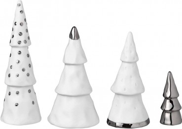 Weihnachtswald 4er Set silber Winterzeit von Räder Design
