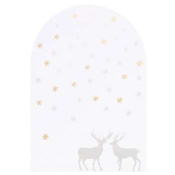 Weihnachtskarte Himmelkarte Rentiere von Räder Design