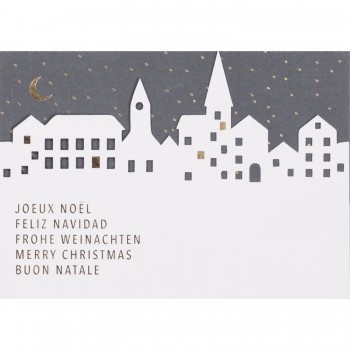 Weihnachtskarte Scherenschnitt Frohe Weihnachten von Räder Design