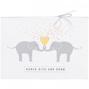 Hochzeit Pärchenkarte Durch dick und dünn Räder Design