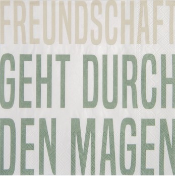 Freundschaft geht durch.. Lunch Serviette von Räder Design