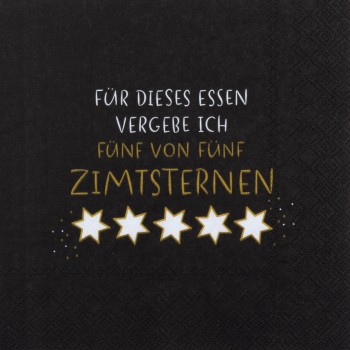 Zimtsterne Lunch Serviette 33x33cm Räder Design