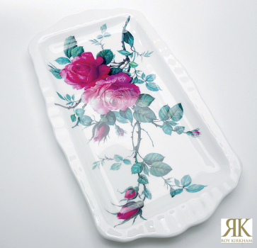 Sandwichplatte oder Kastenkuchenplatte English Rose Roy Kirkham 31cm